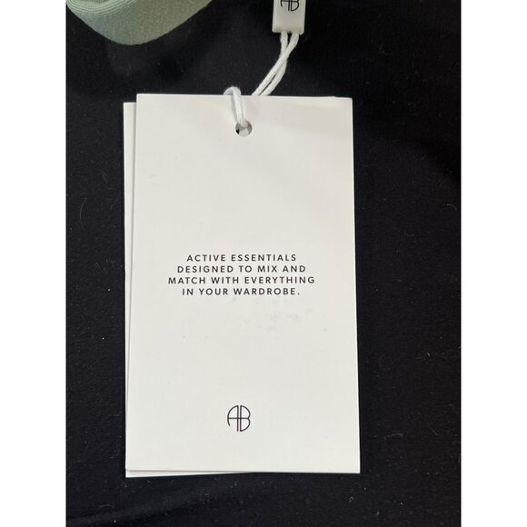 Anine Bing Sport Jules Bra Asymmetrical Design Artichoke Green LG Stretchy Comfo - Picture 9 of 9